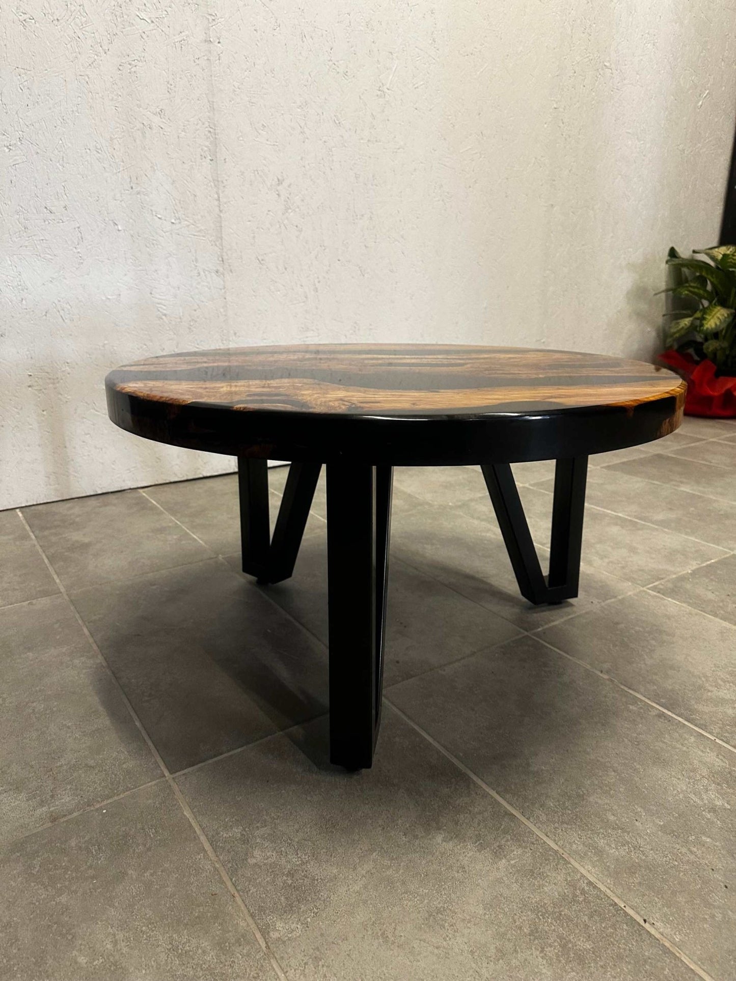 Coffee table Epoxy resin olive wood around 80 cm - Elite Wood - coffee table