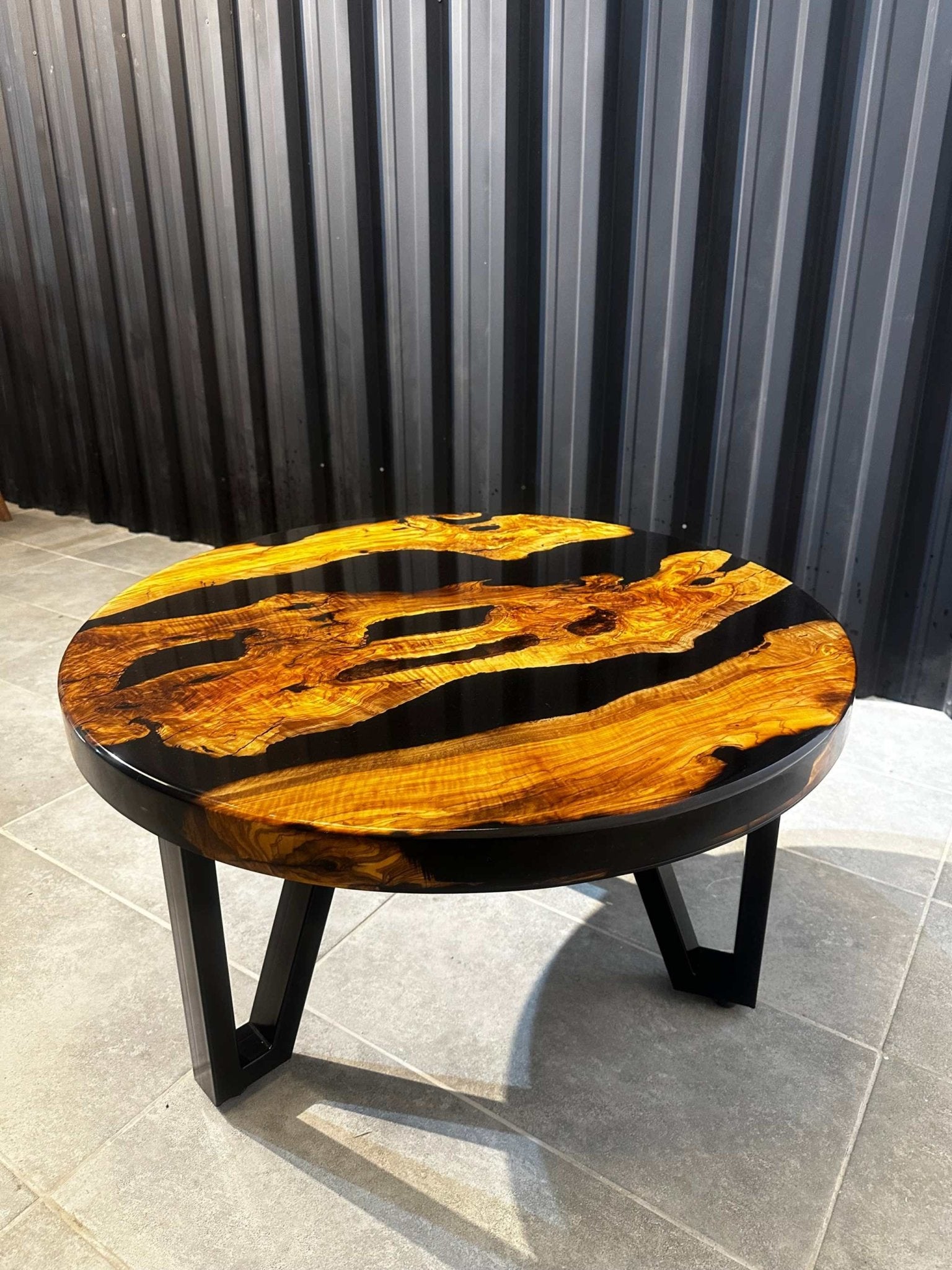 Coffee table Epoxy resin olive wood around 80 cm