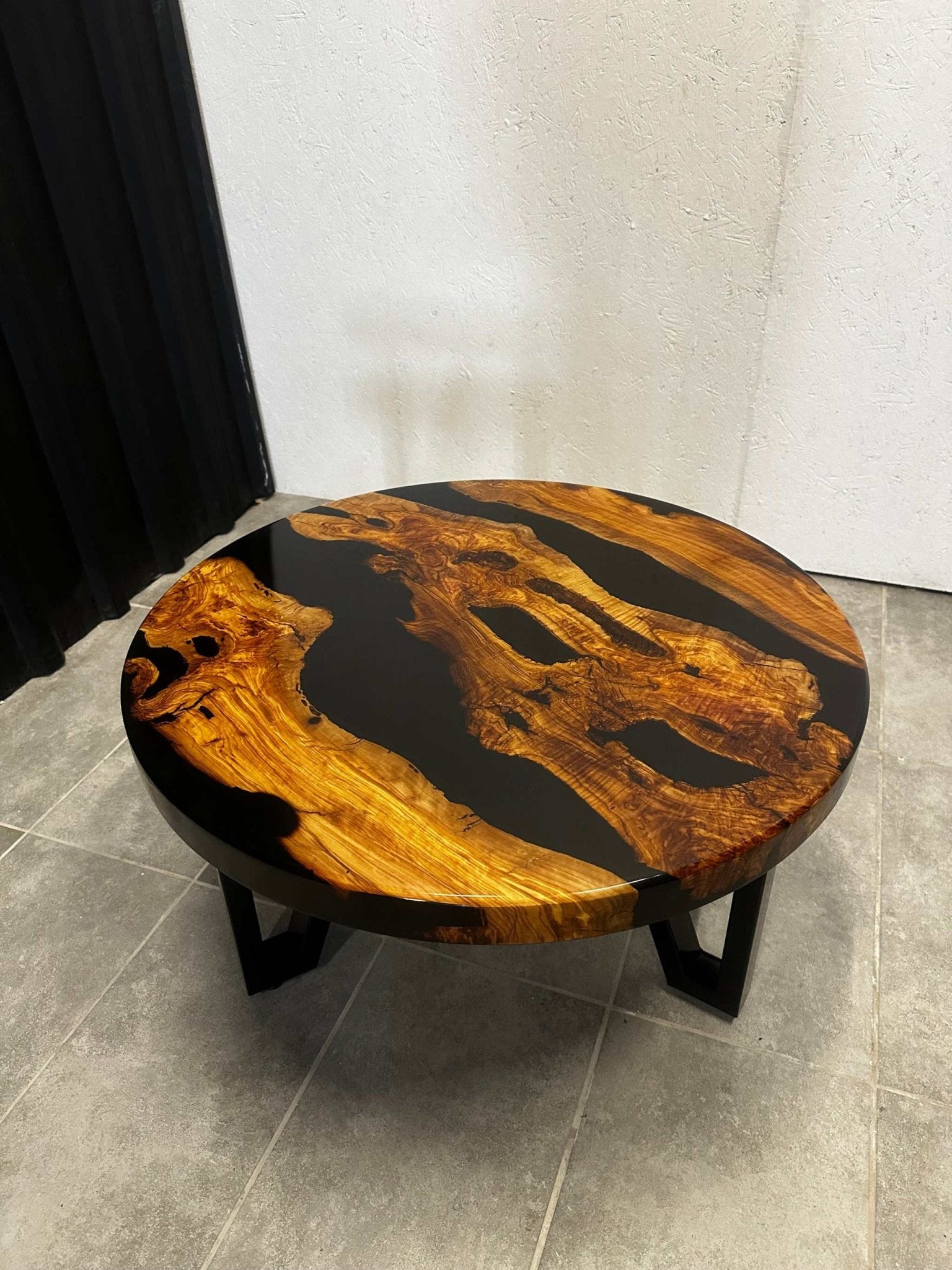 Coffee table Epoxy resin olive wood around 80 cm