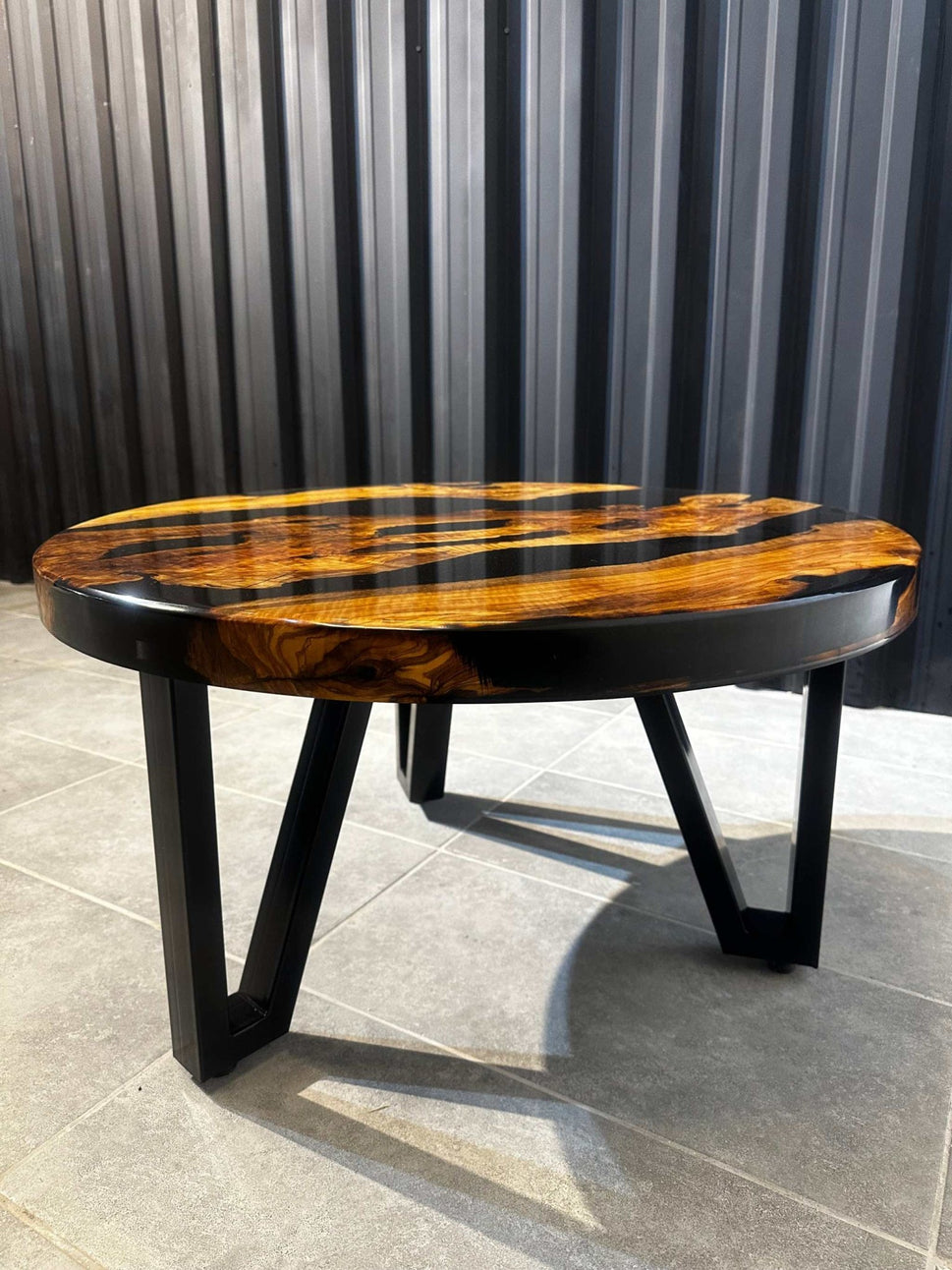 Coffee table Epoxy resin olive wood around 80 cm