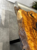 Switch Epoxy resin dining table Olive 180x90 - River Table with a metal frame - Elite Wood - Live edge dining table 2 image