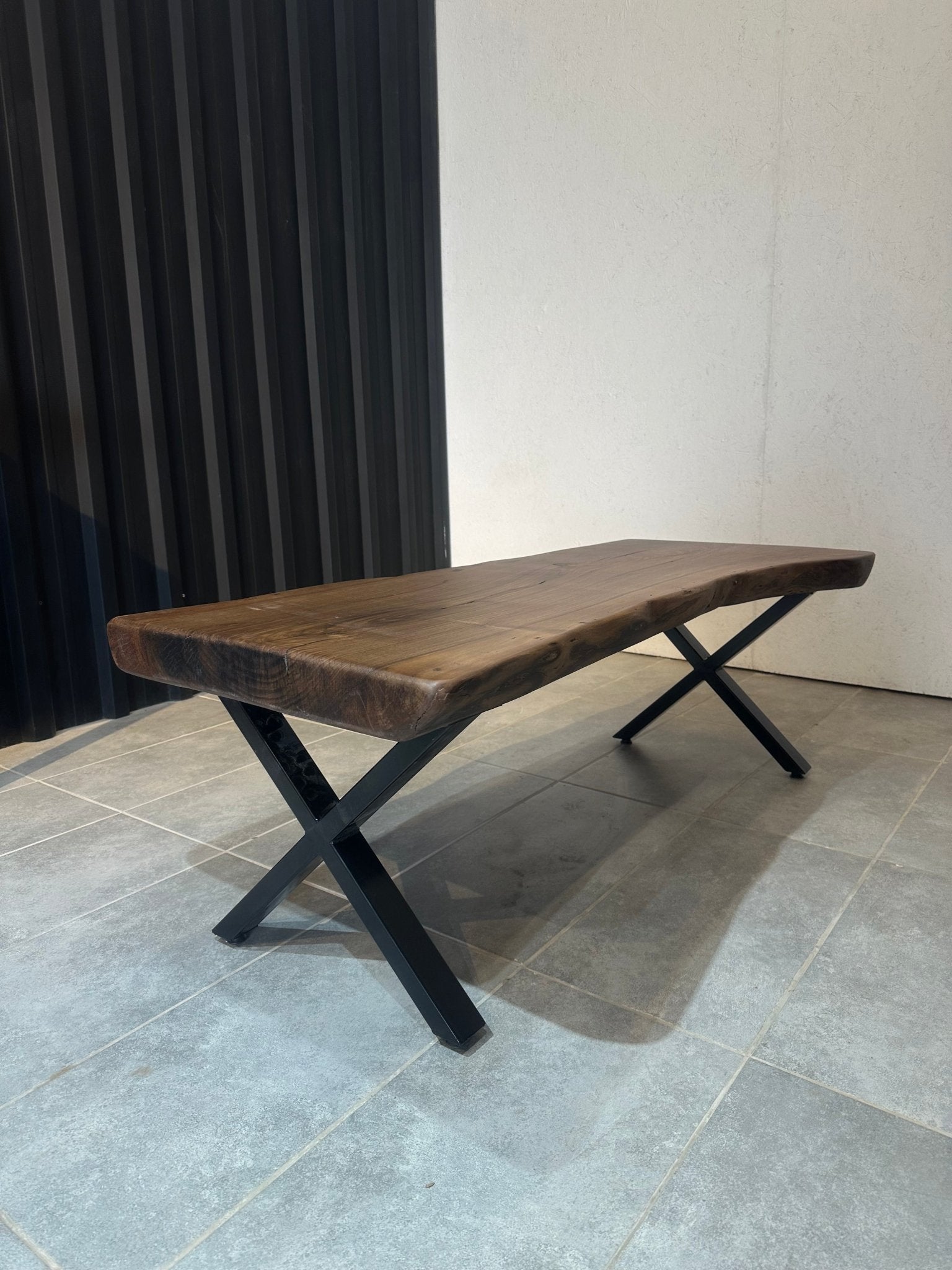 Live Edge Walnut Wood Table – Natural Solid Wood