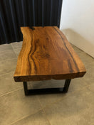 Switch Oak Coffee Table 110x55 with Metal Base – Handcrafted - Elite Wood - coffee table 3 image