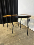 Switch Side table set Epoxy resin walnut - 3 designer tables with natural edge - Elite Wood - coffee table 2 image