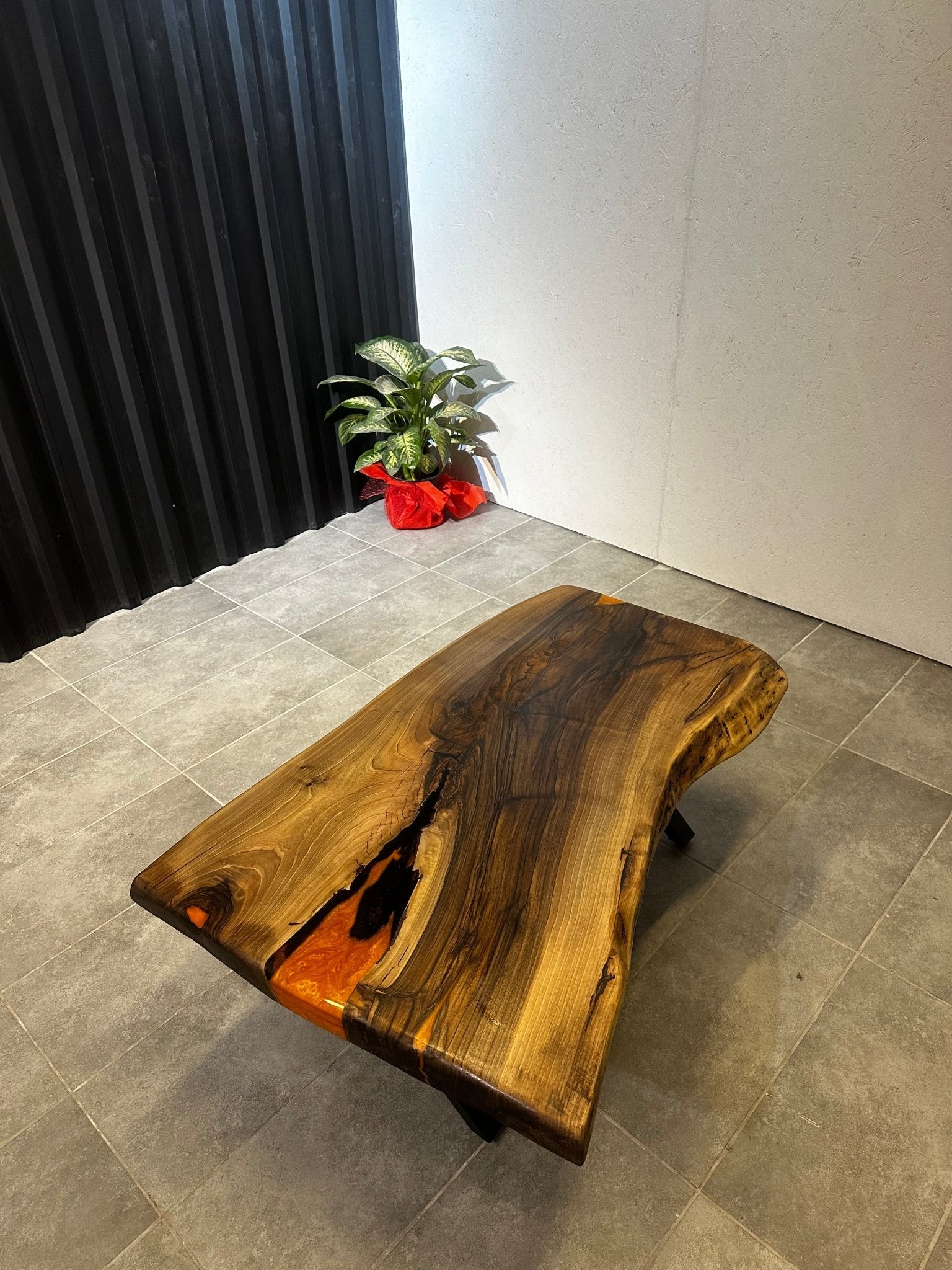 Walnut epoxy coffee table – 120x70 cm