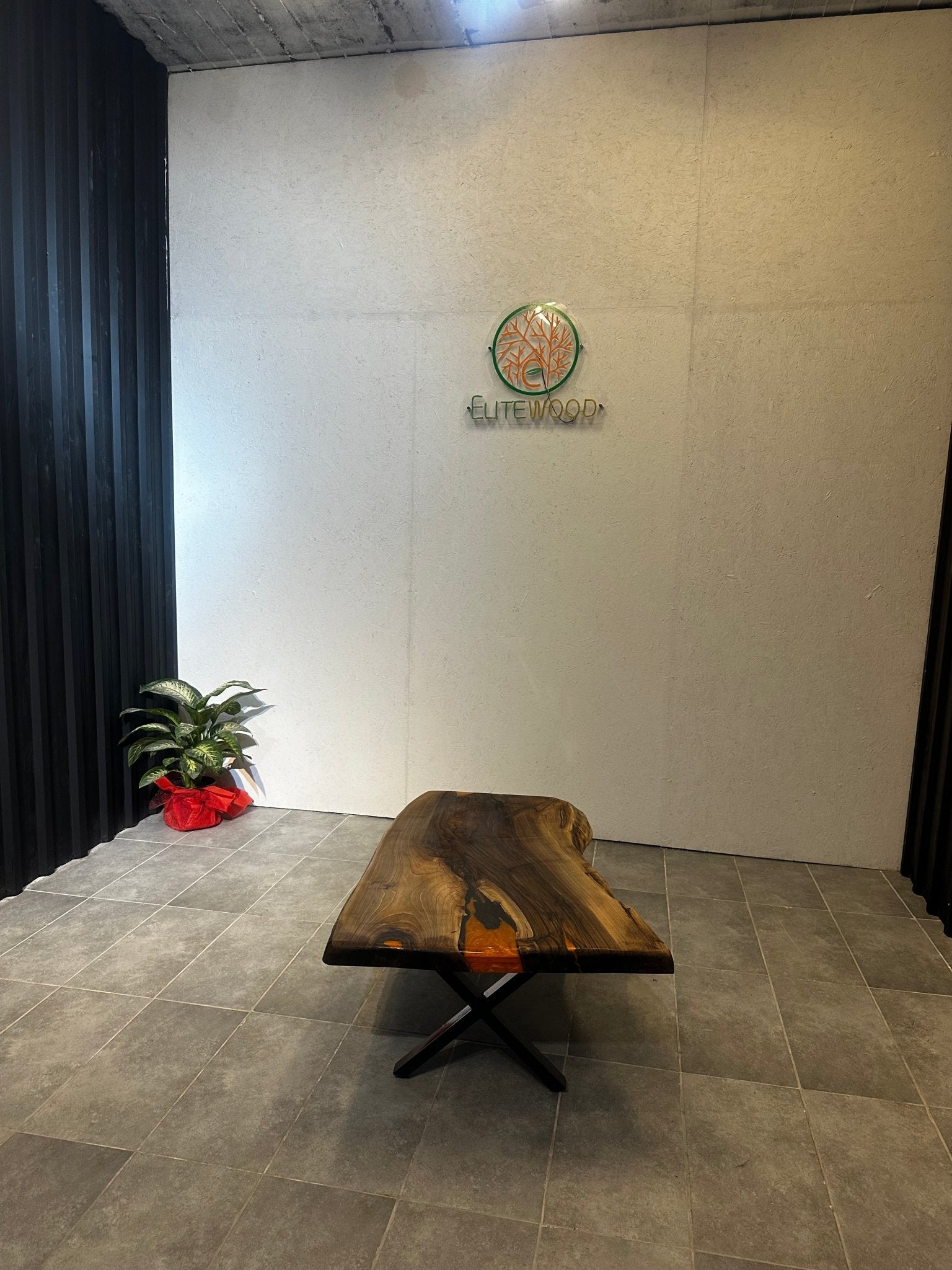 Walnut epoxy coffee table – 120x70 cm